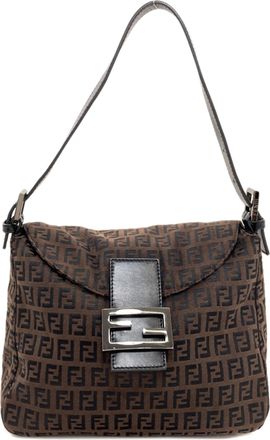 Fendi Brown Canvas Tote Bag (Pre-Owned)