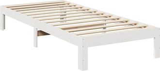 vidaXL Estructura de cama familiar sin colchón blanco 240x200 cm Vidaxl