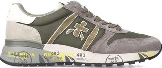 Premiata Beige Lander Sneakers met Su&egrave;de Panelen - Heren - Sneakers - Veelkleurig - 45 EU - Su&egrave;de - Schoenen