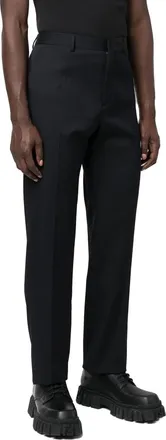 Valentino Pressed-Crease Tailored Trousers - Navy