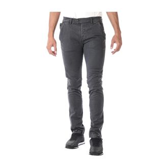 Daniele Alessandrini Slim-fit Trousers, male, Gray, Size: W31 Slim-fit Trousers