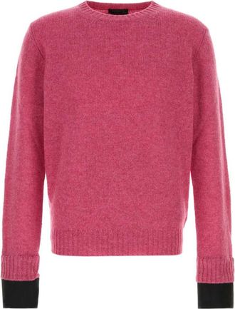 Prada Pink Crew Neck Sweater