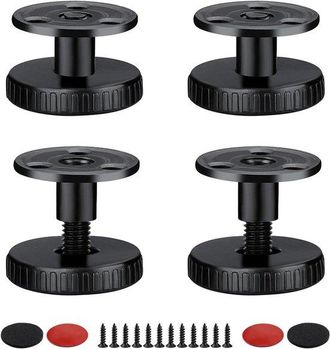 OEM Juego De 10 Patas Ajustables Para Muebles (27-40 Mm), Con Base Antideslizante, Aptas Para Mesas Y Armarios