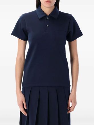 Comme Des Garçons short-sleeve polo shirt - women - Polyester - M - Blue