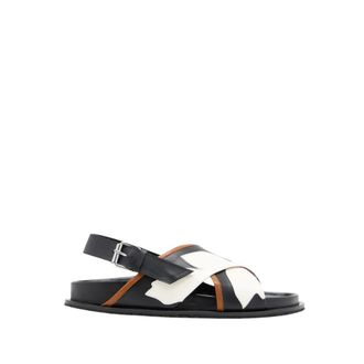 Plan C Plan C, Schoenen, Dames, Veelkleurig, 40 EU, Leer, Sandaal met gekruiste bandjes