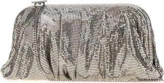 Benedetta Bruzziches Womens Silver Metal Knit Large Venus Clutch Mercury