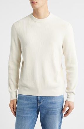 BOSS Horso Crewneck Sweater in Open White at Nordstrom Rack, Size Xx-Large