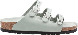 Birkenstock Florida sandal in Sage green leather