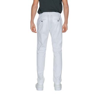 A|X Armani Exchange Cotton-Blend Regular-Fit Trousers - White