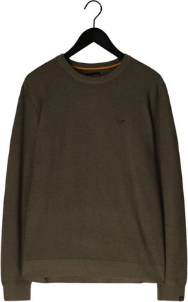 PME Legend Cotton Modal Sweater - Heren - Ronde hals truien - Groen - 2XL - Katoen - Truien & Vesten
