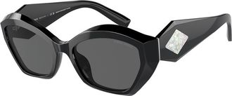 Giorgio Armani AR8187U 5875B1 Womens Sunglasses Black Size 54