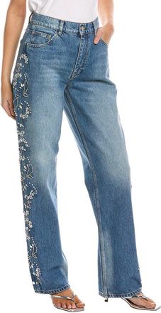 Maje Embellished Straight Jean