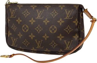 Louis Vuitton Brown Monogram Pochette Pouch (Pre-Owned)