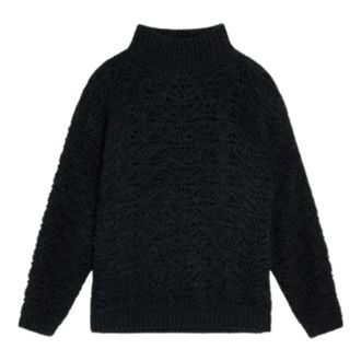 Semicouture Zwarte Trui Stijlvol Model - Dames - Coltruien - Zwart - M - Truien & Vesten