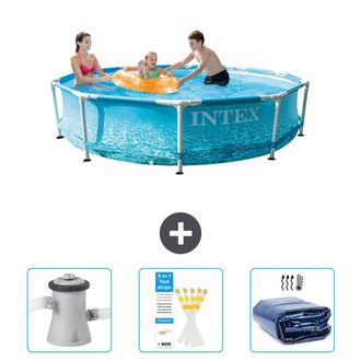 Intex Piscina Con Estructura Redonda - 305x76 Cm - 6-piezas Scb74
