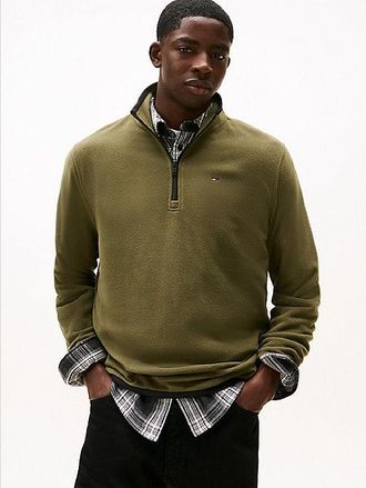 Tommy Hilfiger Tommy Flag Quarter-Zip Polar Fleece Jumper