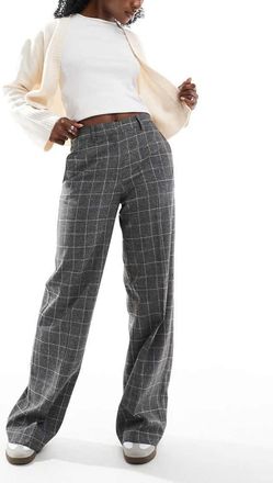 Scalpers Pantaloni neri a quadri-Nero