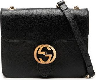 Gucci Pre-owned Gucci Small Dollar Calfskin Interlocking G Crossbody Unisex HUT43I5OCC26MTTW
