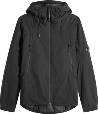 C.P. Company Pro-Tek Gewatteerde Jas met Capuchon - Heren - Zomerjassen - Zwart - S - Polyester - Jassen