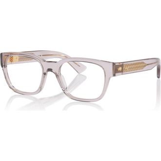 Bottega Veneta 52mm Rectangle optical glasses in Grey at Nordstrom