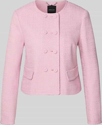 Marc Cain Regular Fit Blazer mit Pattentaschen in Pink, Gr&ouml;&szlig;e 34