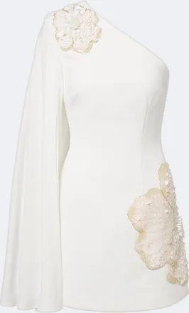 Rebecca Vallance Sequined one-shoulder minidress