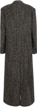 Tagliatore Womens Oversized Wool Coat Brown