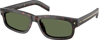 Prada PR B11SF Asian Fit Polarized 17N20G Mens Sunglasses Tortoiseshell Size 57