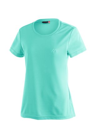 Maier Sports Funktionsshirt MAIER SPORTS Waltraud, Damen, Gr. 34, blau (hellt&uuml;rkis), 100% Polyester, Rundhals, Shirts Funktionsshirt, Damen T-Shirt, schnelltrockne