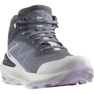 Salomon Outdoorschuh SALOMON ELIXIR ACTIV MID GORE-TEX W, Damen, Gr. 38,5, grau (india ink, glacier gray, orchid petal), Synthetik, Textil, Schuhe Outdoorschu