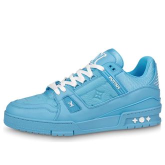 Louis Vuitton Trainer Sneakers Blue 1AARFG