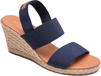 Andr&eacute; Assous Allison Womens Shoes Navy : 11 M, Textile