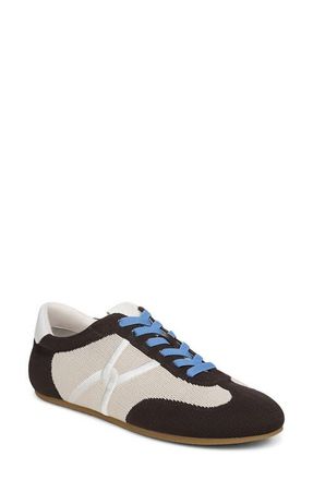 Veronica Beard Riviera Knit Sneaker in Espresso/Ecru at Nordstrom, Size 8.5