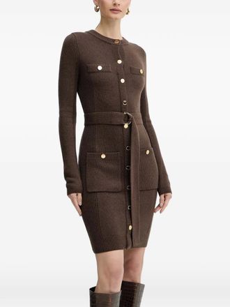 Guess Co belted mini dress - Brown