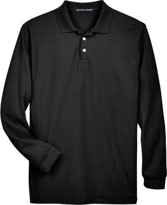 Devon & Jones Pima Piqu Long Sleeve Polo