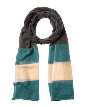 Portolano Striped Lurex Cashmere Wrap
