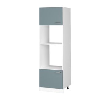 Vicco Mueble Despensa Universal R-line, Gris Azulado, 60 Cm Con Estantes Abiertos Y Puertas Vicco