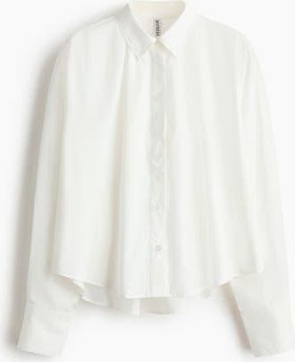 H&M Loose-fit Shirt in White at Nordstrom, Size Xx-Large