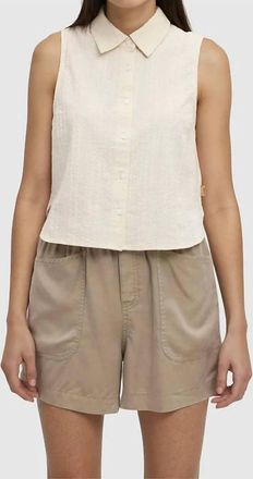 tentree Robin Button Shirt In Oak