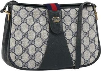 Gucci Pre-owned Cross Body Bags, female, Blue, Size: ONE SIZE Pre-owned Plastic Cross Body Bag