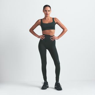 Nike Womens SKIMS Matte High-Waisted 26 Knee Grip Leggings in Green | PTLEG9495W-DKT