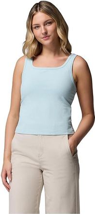 Columbia Pinetown Canyon Rib Tank Top Womens Clothing Marine Light : 2XL, Elastane/Nylon