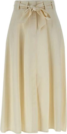 Kaos Gonna midi svasata con cintura - Toni neutri