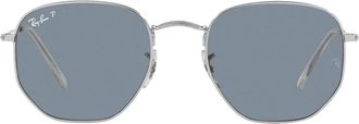 Ray-Ban Sunglasses Rb3548 N 003/02 Hexagonal Gray/Blue Unisex Polarized