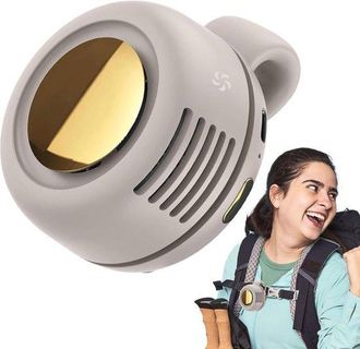 OEM Ventilador Con Clip, Recargable, 3 Velocidades, Silencioso, Giratorio 360&deg;, Para Cintur&oacute;n Y Accesorios De Viaje