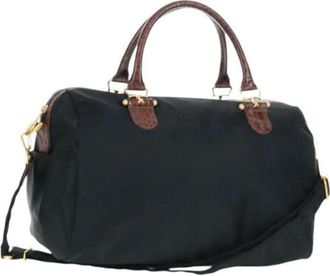 Balenciaga Pre-owned Nylon Weekendtas - Dames - Vintage Weekendtas - Zwart - ONE Size - Nylon - Vintage