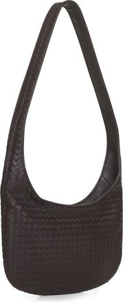 Bottega Veneta Mens Shoulder Bag Veneto Brown Lambskin Lamb Skin