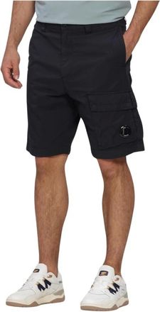 C.P. Company C.p. Company, Korte Broeken, Heren, Blauw, M, Katoen, Bermuda Cargo In 50 Fili Stretch