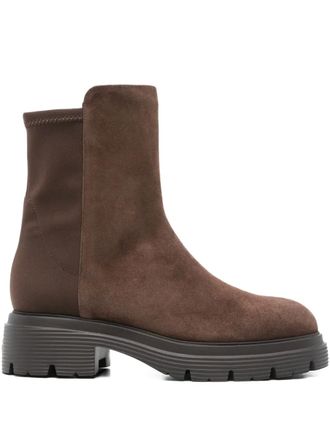 Stuart Weitzman Stivali con plateau - Marrone
