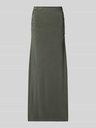 Forever New Maxirock mit Drapierungen Modell Mimi Flute in Oliv, Gr&ouml;&szlig;e 32